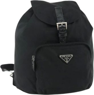 Prada Pre-owned Backpacks, female, Black, Size: ONE SIZE Pre-owned Vintage Backpack