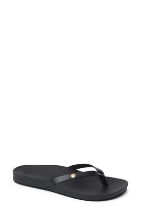 Reef Vista Ivy Flip Flop in Black/black at Nordstrom, Size 8.5