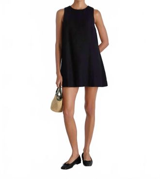 French Connection Womens Cooper Linen Sleeveless Mini Dress In Black