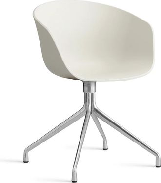 HAY About A Chair AAC 20, Aluminium poliert / melange cream 2.0 (Filzgleiter)