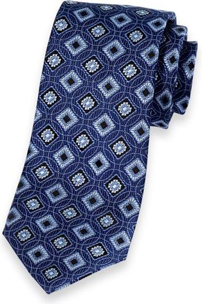 Paul Fredrick Medallion Woven Silk Tie