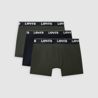 Levi's Repeat Logo Boxer Brief 3 Pack - Mens - L - Green