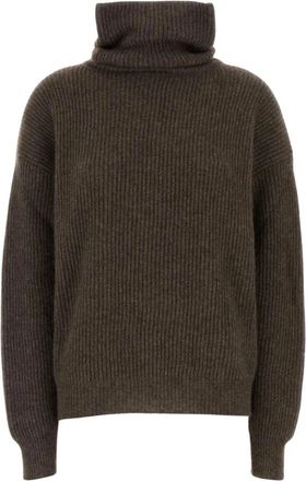 Uma Wang Wool Raccoon Sweater - Dames - Coltruien - Bruin - S - Truien & Vesten