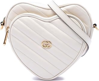 Gucci Pre-owned Gucci Mini Matelasse Diagonal Calfskin Interlocking G Heart Crossbody Ladies VAOXOS9GF3NNGKDU