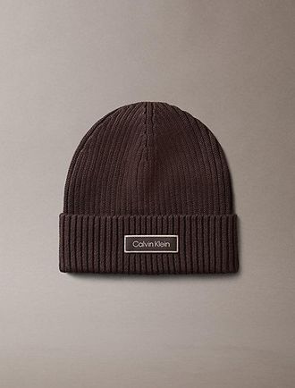 Calvin Klein Gorro De Punto De Mezcla De Algod&oacute;n Y Cashmere