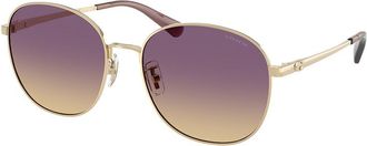 Coach HC7189 CDP39 900570 Womens Sunglasses Gold Size 55