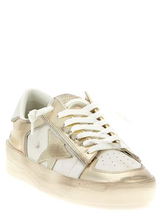 Golden Goose Womens Multicolor Leather Low Top Sneakers