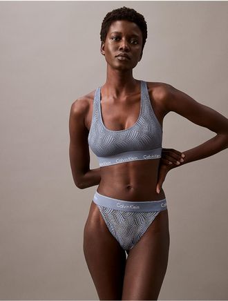 Calvin Klein Calvin Klein Womens Modern Lace Unlined Bralette - Blue - XS