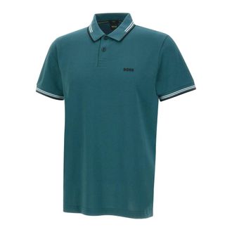 HUGO BOSS Hugo, Polo Shirts, male, Green, Size: 2XL Paul Polo