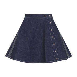 Celine Celine, Dames, Rokken, Blauw, Maat: XS Denim