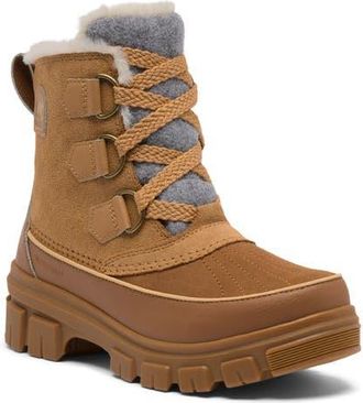 Sorel Tivoli V Faux Fur Lined Waterproof Boot in Tawny Buff/Velvet Tan at Nordstrom, Size 10.5