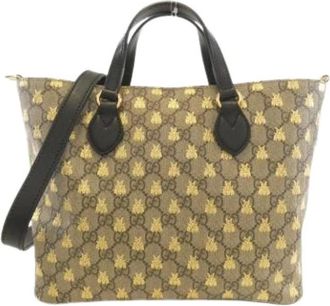 Gucci Pre-owned Tote Bags, female, Beige, Size: ONE SIZE Pre-owned Vintage Tote Bag