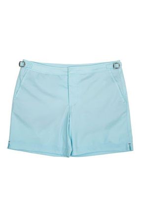 Lords of Harlech Neptune Tailored Swim Short in Spearmint at Nordstrom, Size 34