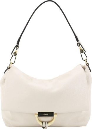 Abro Leather Dalia Shoulder Bag Temi Beige creme-white
