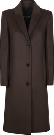Patrizia Pepe Wool-Blend Single-Breasted Coat