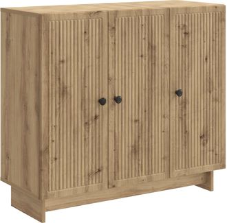 vidaXL Aparador Roble Artisan 89 X 34,5 X 80 Cm Madera De Ingenier&iacute;a Vidaxl