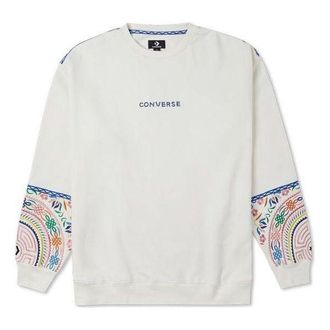 Converse Tapesty Crewneck Sweatshirt White 10025058-A01