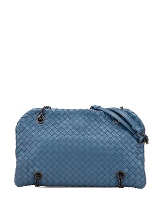 Bottega Veneta 2012-2025 Nappa Intrecciato Duo shoulder bag - women - Nappa Leather - One Size - Blue