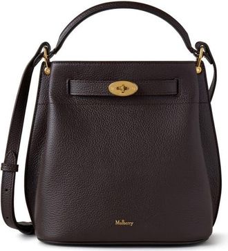 Mulberry Islington Leather Bucket Bag in Ebony at Nordstrom
