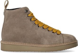 Panchic Su&egrave;de Enkellaars - Dames - Veterlaarzen - Grijs - 38 EU - Su&egrave;de - Schoenen