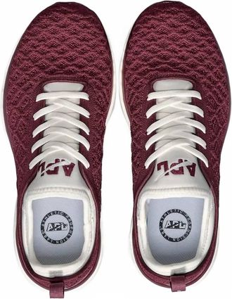 Athletic Propulsion Labs Mens Techloom Phantom Sneakers In Burgundy/ivory