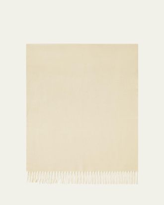 Loro Piana Cashmere Sciarpa Two-Tone Fringe-Trim Scarf