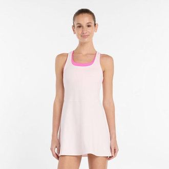 New Balance Donna Tournament Dress in Rosa, Maglia di Poliestere, Taglia XL