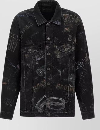 Balenciaga oversize jacket long sleeves chest pockets