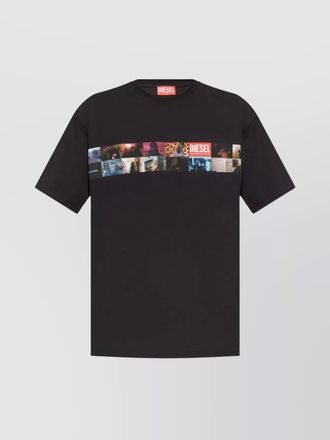 Diesel graphic print crew neck t-shirt