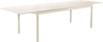 Sweeek 8-seater aluminium extendable garden table, beige, 210/300 x 100 x 75.5 cm - Charleston sweeek
