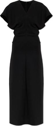 Anine Bing V-Neck Jurk - Dames - Maxi kleedjes - Zwart - 2XS - Kleedjes
