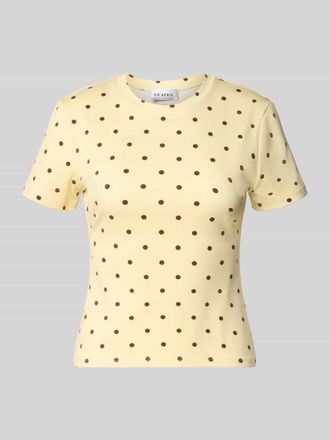 Oh April Slim Fit T-Shirt mit Rundhalsausschnitt Modell Joy in Pastellgelb, Gr&ouml;&szlig;e XL