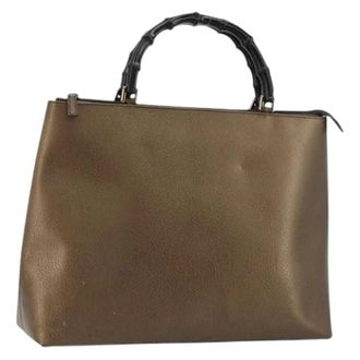 Gucci Pre-owned Vintage Hand Bag - Dames - Pre-owned - Bruin - Maat: ONE Size Leer