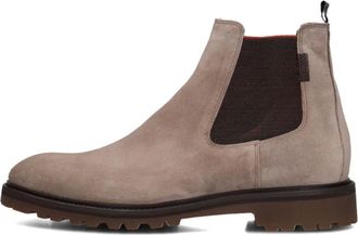 Floris Van Bommel Schoenen, Heren, Beige, 44 2/3 EU, Wol, Stijlvolle Herenlaarzen voor Herfstavonturen