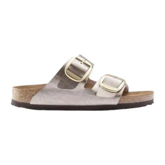 Birkenstock Sliders, female, Brown, Size: 11 US Arizona Big Buckle
