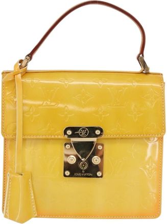 Louis Vuitton Spring Street Nm Handbag Patent Leather Yellow Patent_Leather Handbag (Pre-Owned)