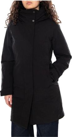 Elvine Eline Coat - Dames - Parka Jassen - Zwart - S - Leer - Jassen