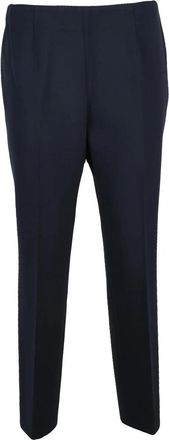 PESERICO Blue Technical Blend Straight-Leg Formal Pants