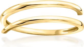 Canaria Canaria Italian 10kt Yellow Gold Bypass Ring