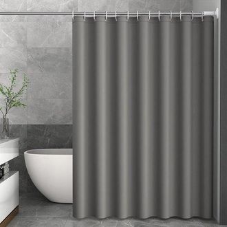 No Brand Cortina De Ducha De 180x200 Cm - Cortina De Ducha, Cortina De Puerta, Cortina De Ba&ntilde;o, Impermeable Y Gruesa, Color Gris