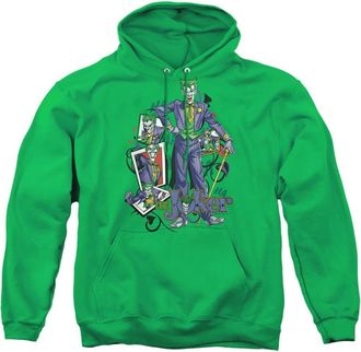 Gildan Batman Wild Cards Adult Pull Over Hoodie / Hooded Sweatshirt