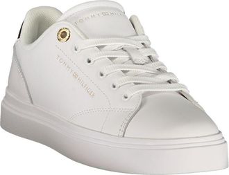 Tommy Hilfiger Lace-Up Leather Sneaker - White