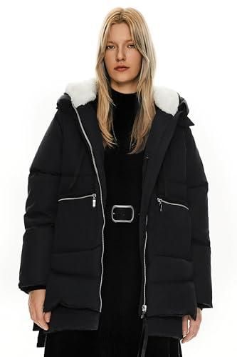 Manteaux Imperméables Vestes Femme Coupe-Vent Chaud Pardessus Épais