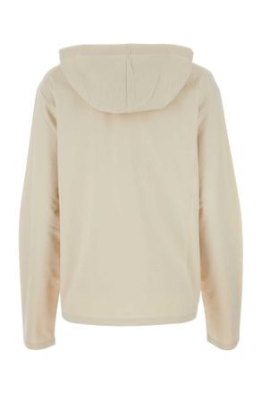 Prada Womens Sand Stretch Cotton Oversize Sweatshirt Naturale Exterior: Elastane Felpe Sweater