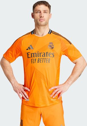 adidas adidas Performance Mens Real Madrid 24/25 Away Authentic Jersey - Orange Recycled Material - Size X-Small