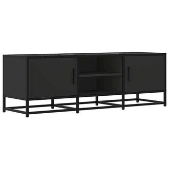 Berkfield Home TV Cabinet Black 120x35x41 cm Engineered Wood & Metal | Size: 120 x 35 x 41 cm