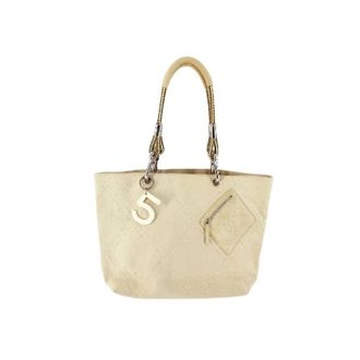 Chanel Pre-owned Tote Bags, female, Beige, Size: ONE SIZE Pre-owned Shopper Tote