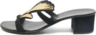 Giuseppe Zanotti Sandali con ali in metallo - Nero