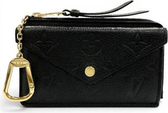 Louis Vuitton Pre-owned Card Case - Dames - Vintage Accessoires - Zwart - ONE Size - Leer - Vintage