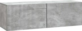 vidaXL Mueble Para Tv De Pared 98 X 31 X 30 Cm Gris Hormig&oacute;n Vidaxl